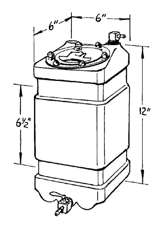 1-Gallon JR Dragster Fuel Cell  -  230-001-01