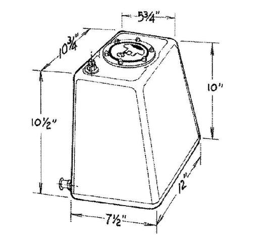 3-Gallon Econo Rail Fuel Cell  -  290-103-01