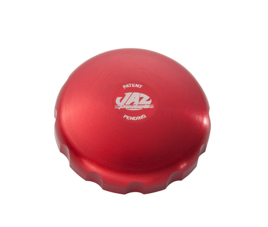 2-5/8 Billet Twist Fuel Cap - Red Anodized  -  340-452-06