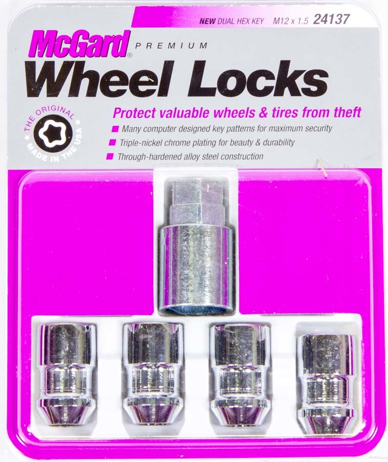 WHEEL LOCK 12MM x 1.50 CONICAL SEAT (4)  -  24137