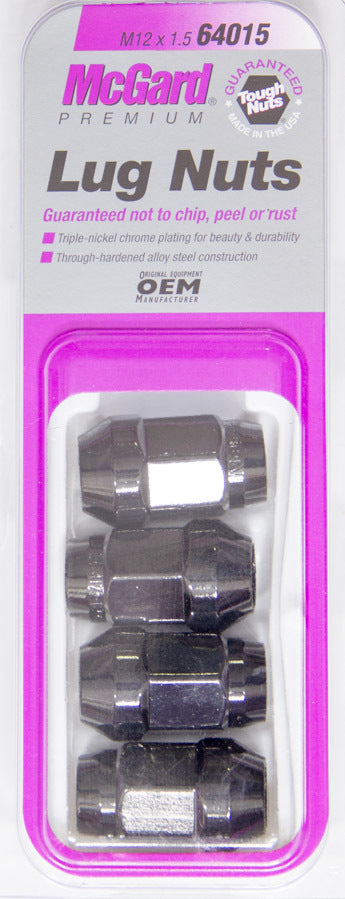 Lug Nut 12mm x 1.50 Bulge Seat (4)  -  64015