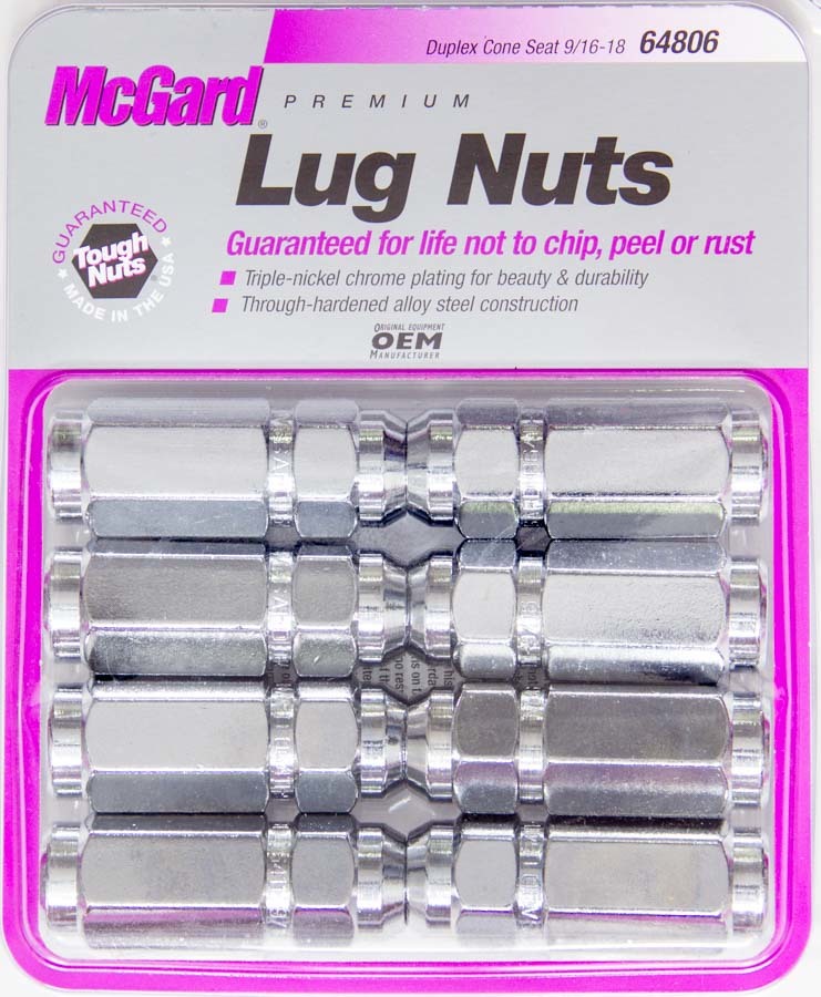 LUG NUT 9/16 DUPLEX CONICAL SEAT (8)  -  64806