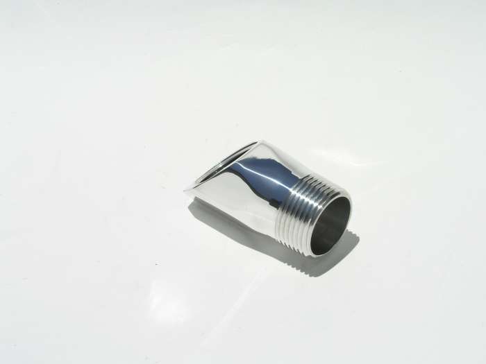 Fitting Adapter - 45 Deg w/1in NPT - Polished  -  WP1045U