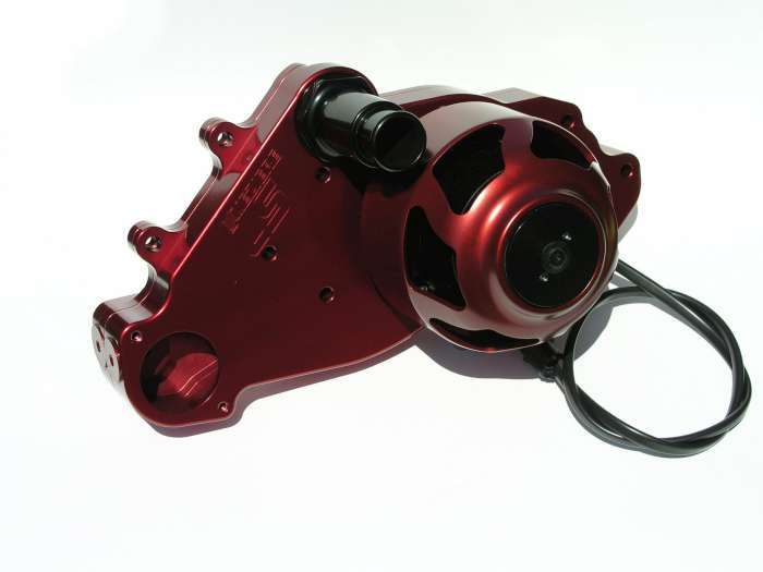 SBC LS1 Billet Electric W/P - Red  -  WP319R