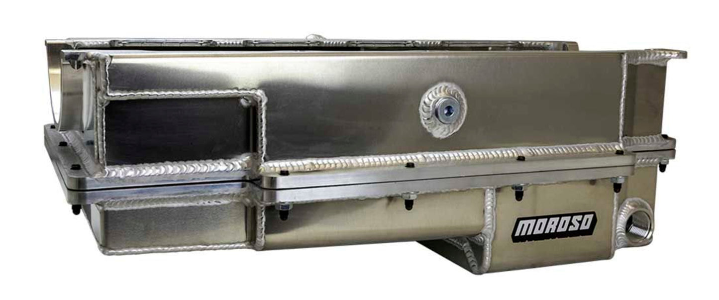 BBC Drag 2-Piece Oil Pan Wet Sump Fabricated Alm  -  20377