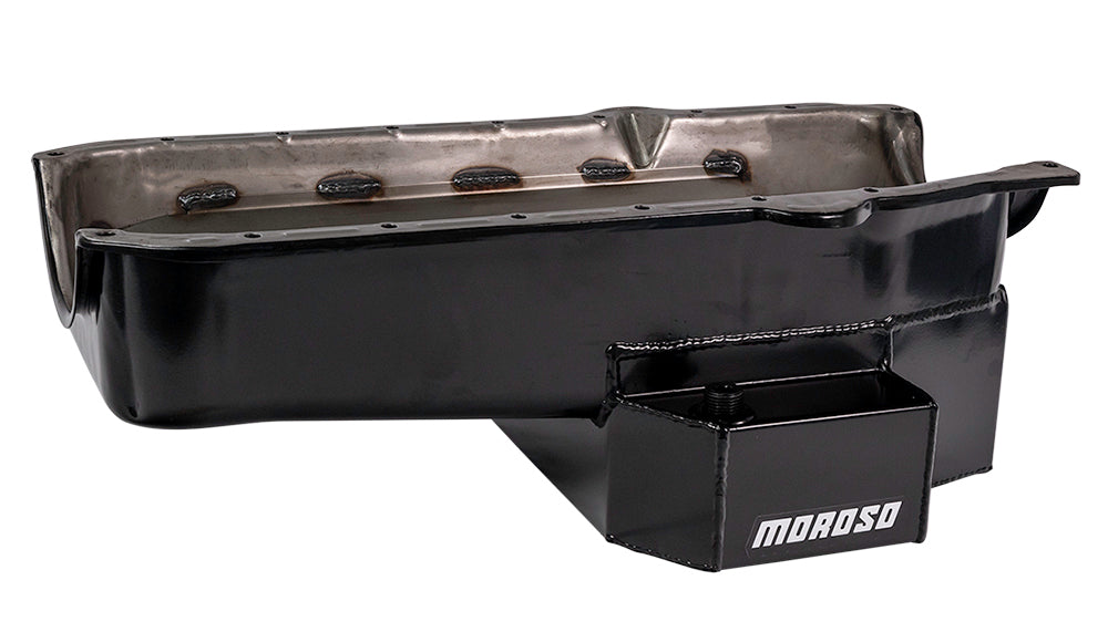 SBC RR 7qt Oil Pan w/RH Dipstick 86-Up  -  21815