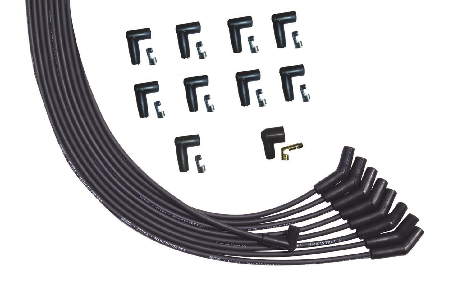 Ultra Plug Wire Set Universal V8 Black  -  51009