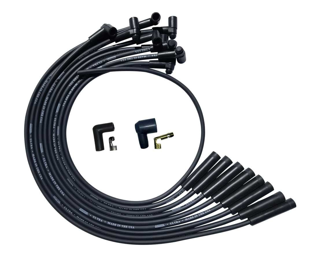 Ultra Plug Wire Set BBC Over V/C Black  -  51040