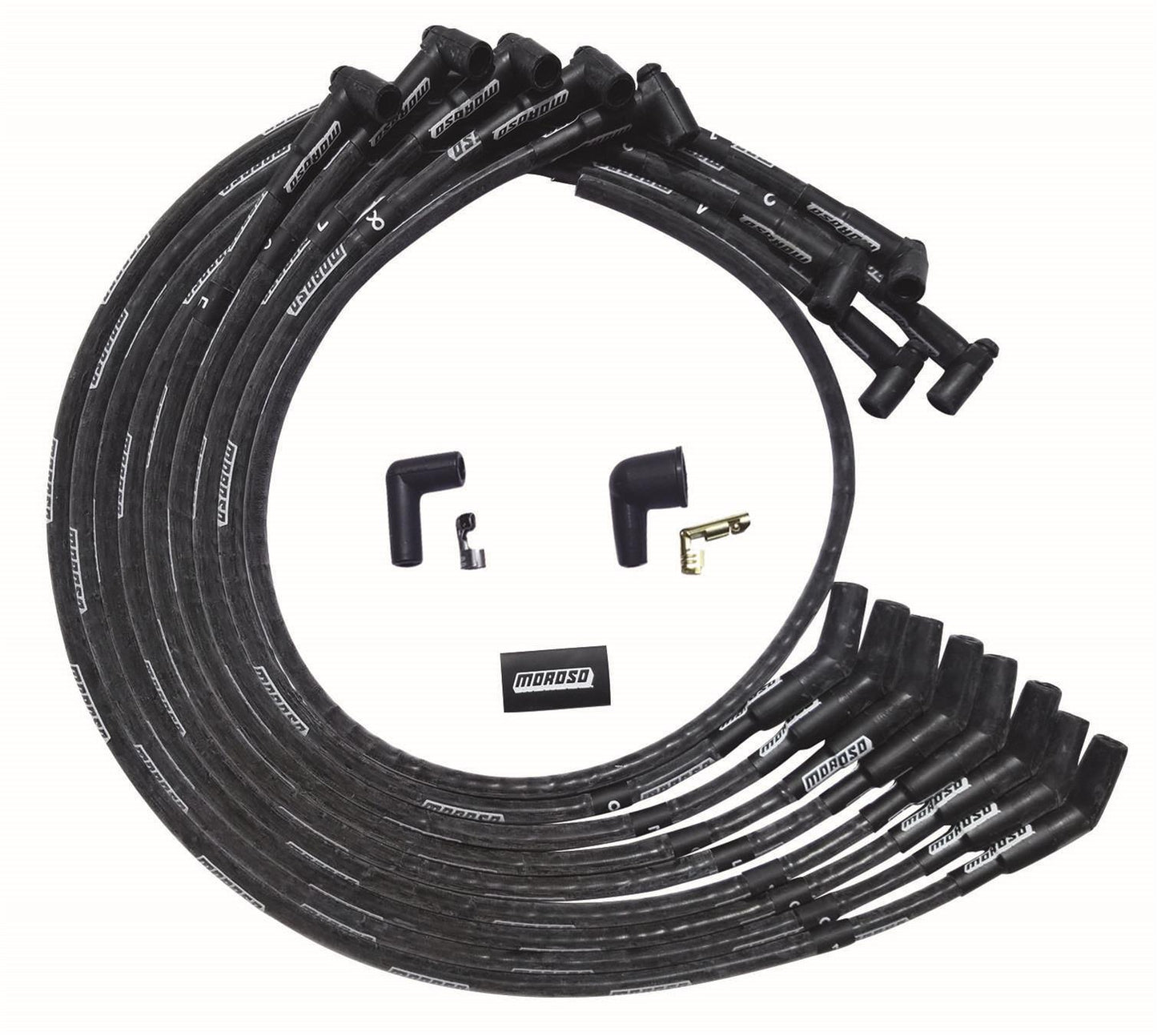 Ultra Plug Wire Set SBC Under V/C Black  -  51530