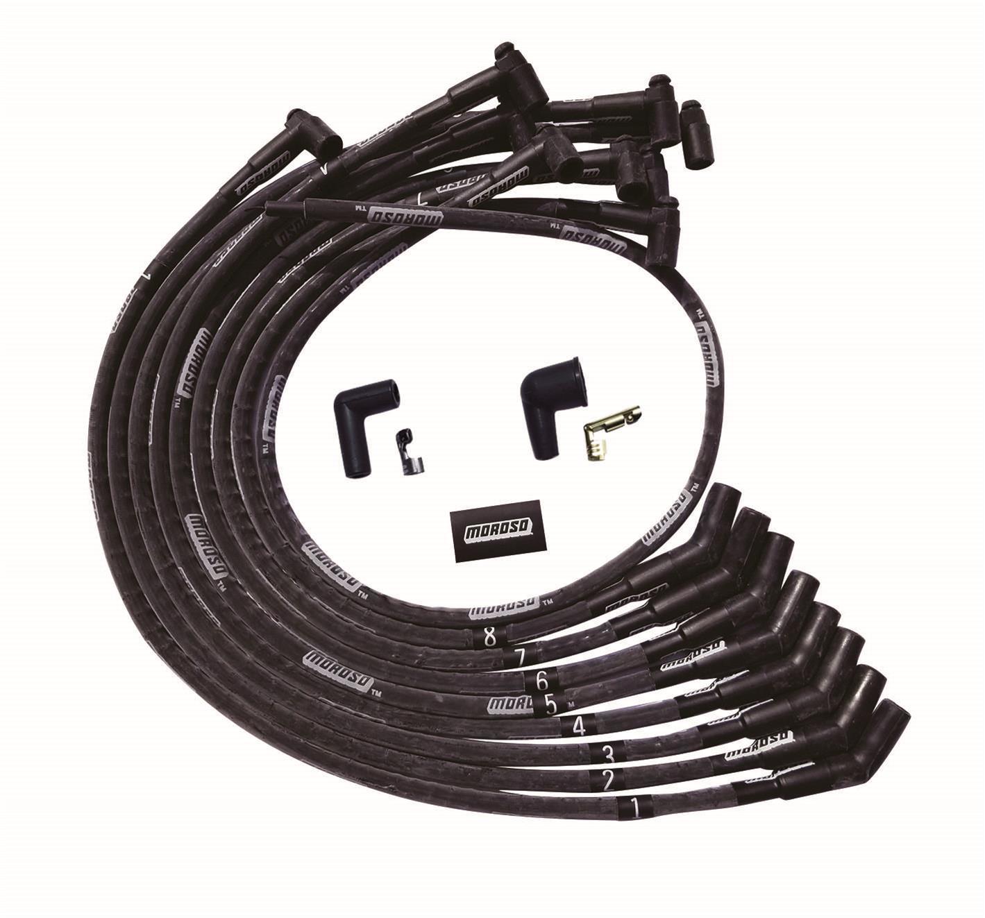 Ultra Plug Wire Set BBC Over V/C Black  -  51542