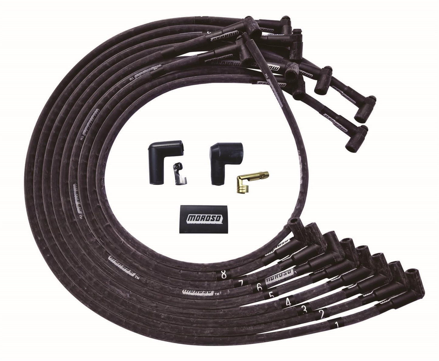 Ultra Plug Wire Set BBC Under V/C Black  -  51543