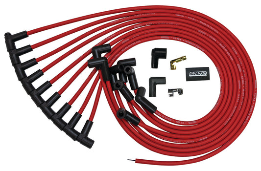 Ultra Plug Wire Set BBC Under V/C Red  -  52043