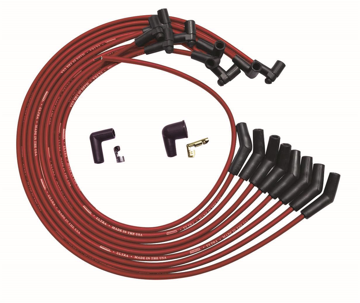 Ultra Plug Wire Set BBC Under V/C Red  -  52045