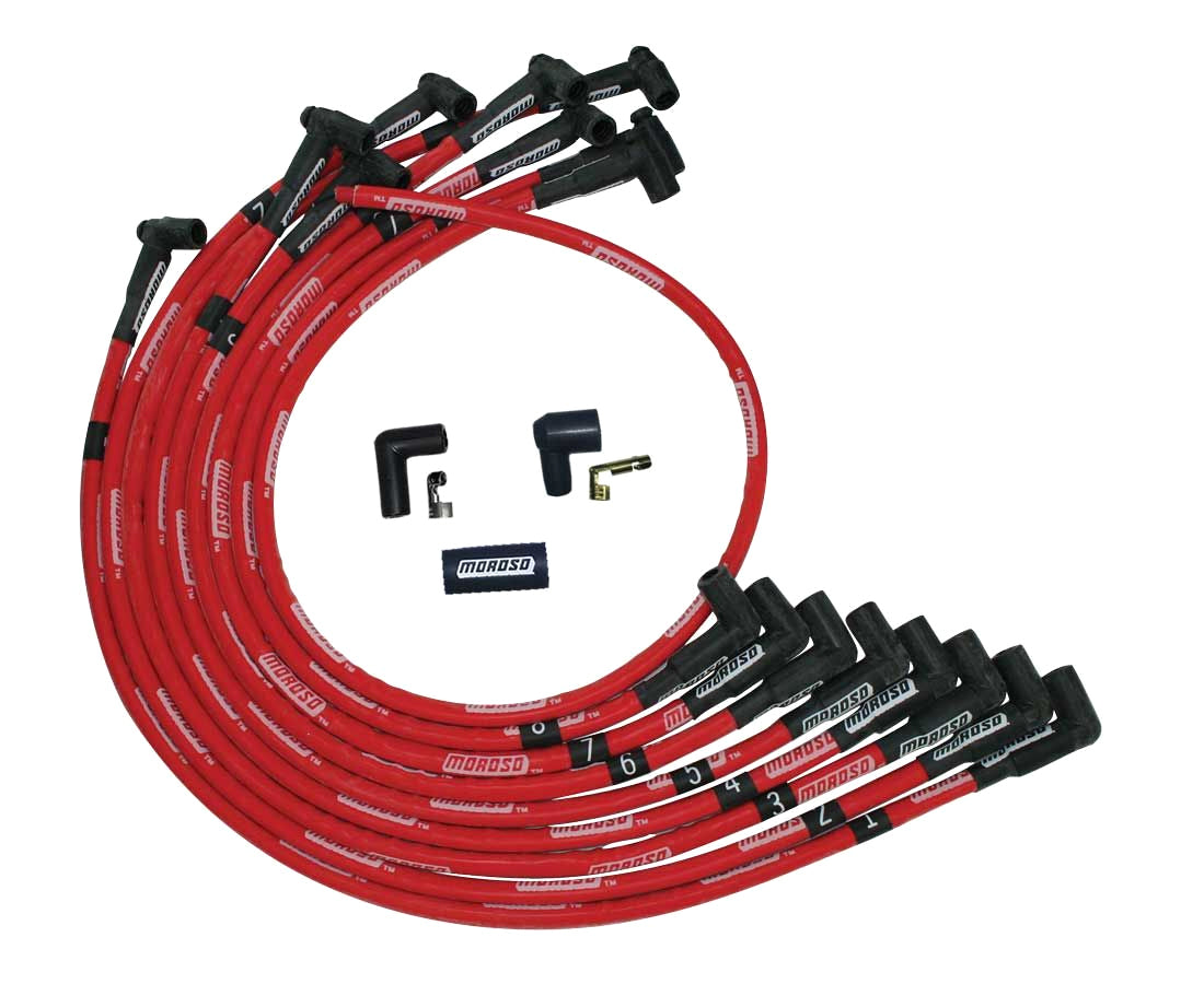 Ultra Plug Wire Set SBC Over V/C Red  -  52525