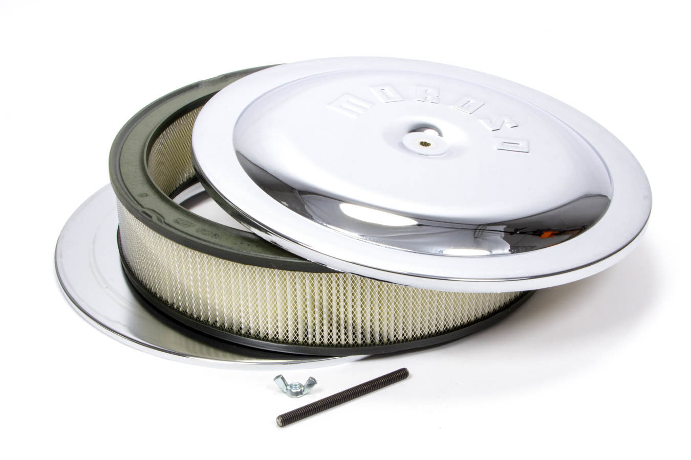 14in Chrome Air Cleaner 3in Filter  -  65945