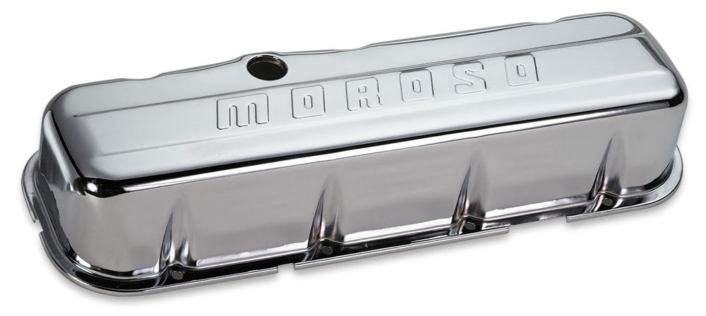 Chrome B/E Valve Covers BBC Tall w/o Baffle  -  68112