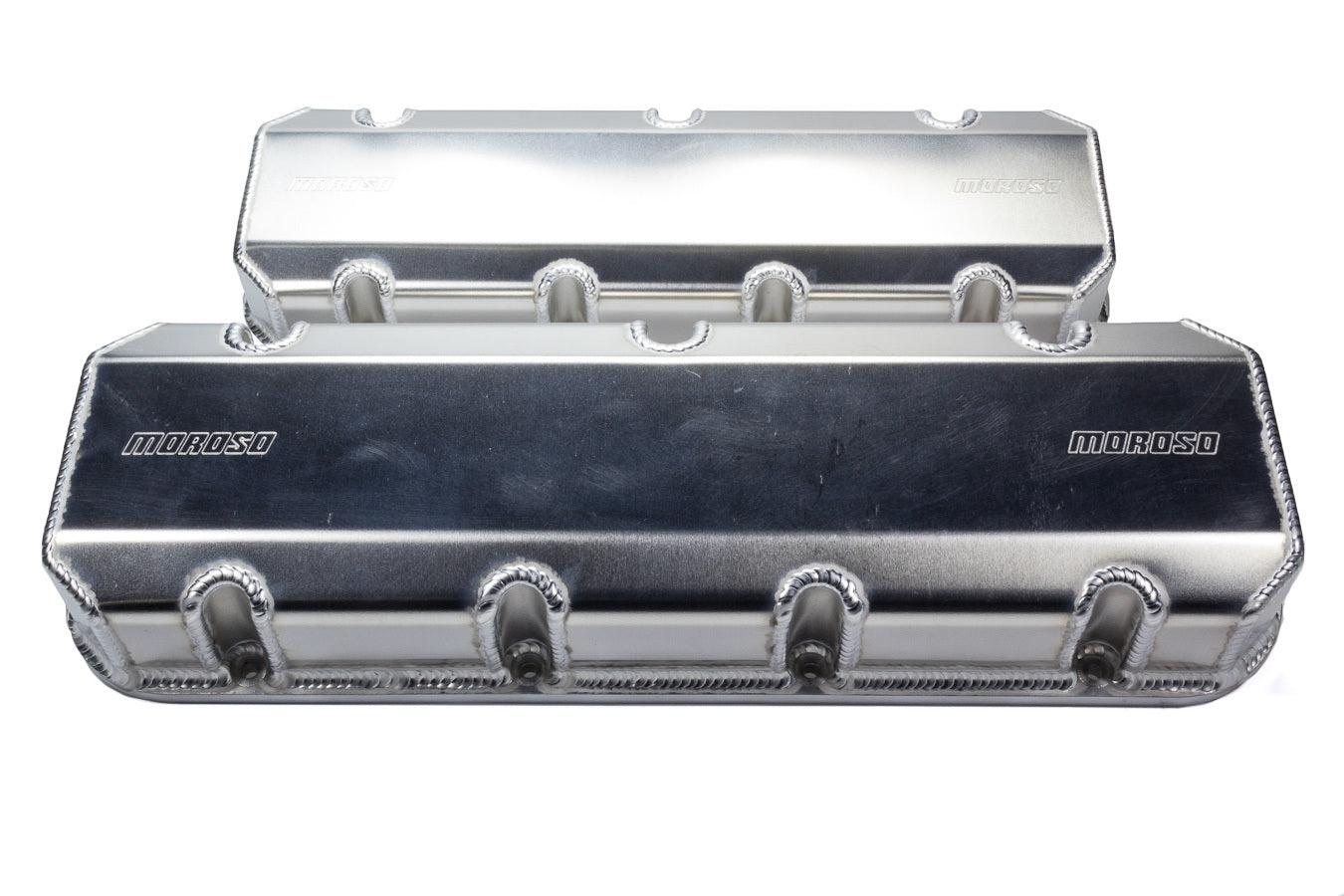 BBC Billet Rail Valve Cover Set w/Logo  -  68489