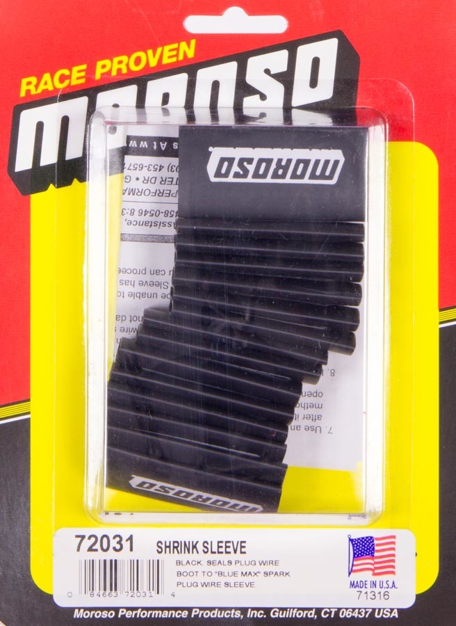 Black Shrink Sleeve 18 Pieces  -  72031