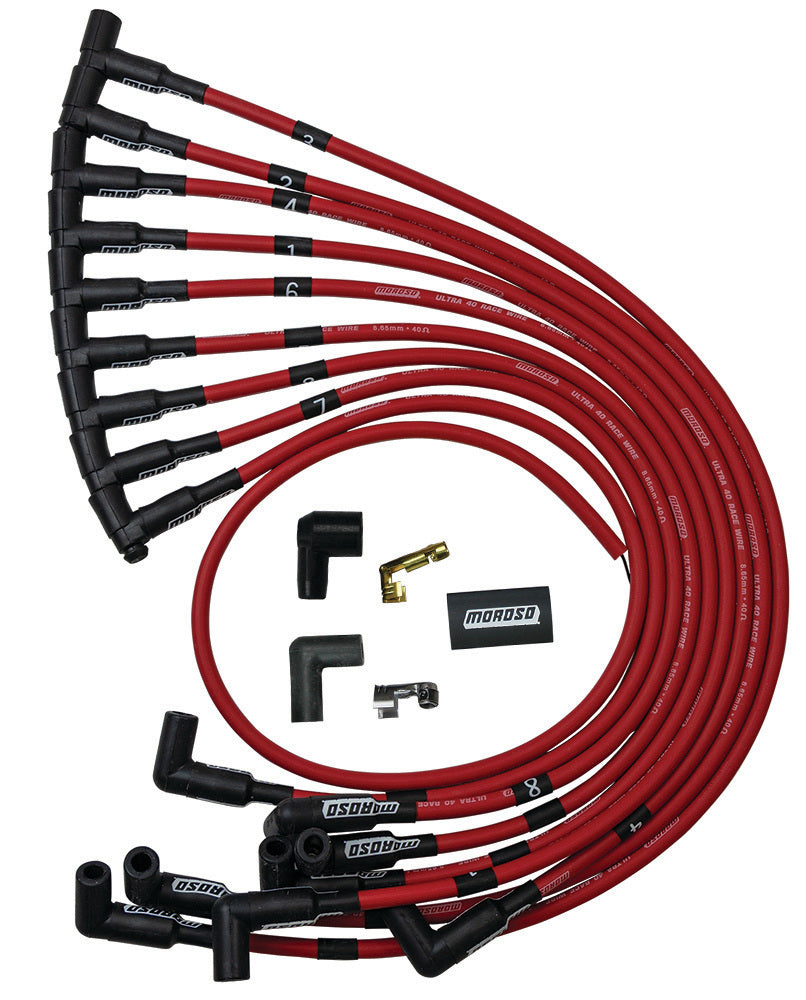 Ultra 40 Plug Wire Set - Red  -  73684