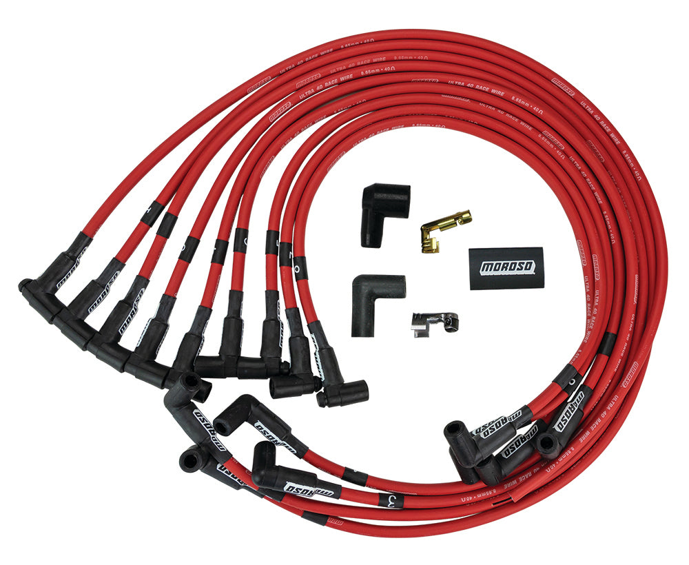 Ultra 40 Plug Wire Set - Red  -  73686