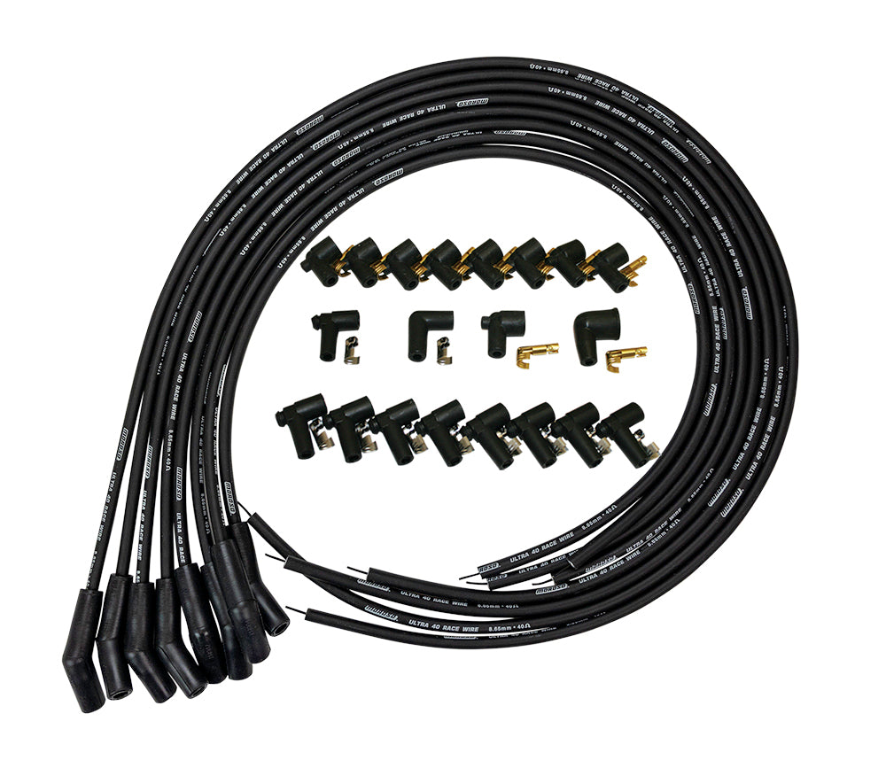 Ultra 40 Plug Wire Set - Black  -  73816