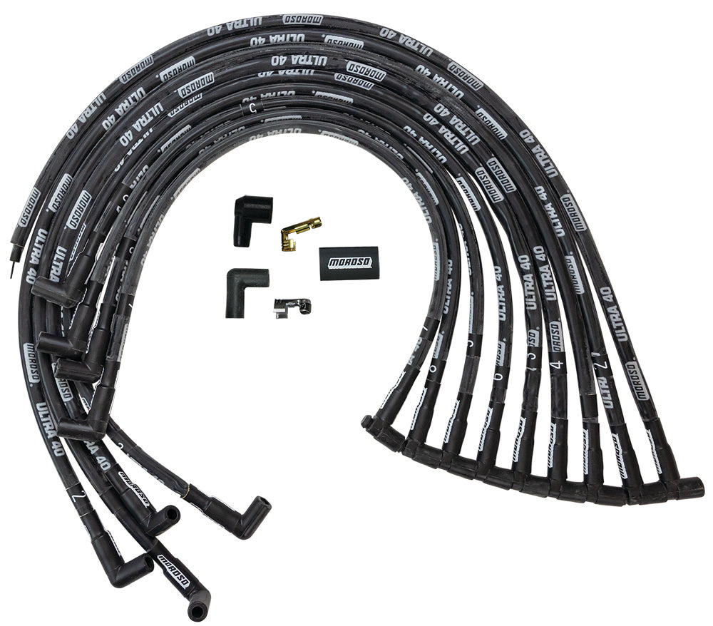 Ultra 40 Plug Wire Set - Black  -  73818