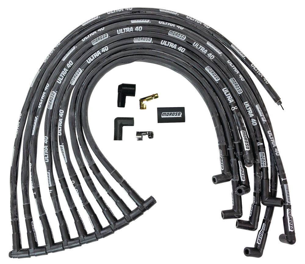 Ultra 40 Plug Wire Set - Black  -  73820