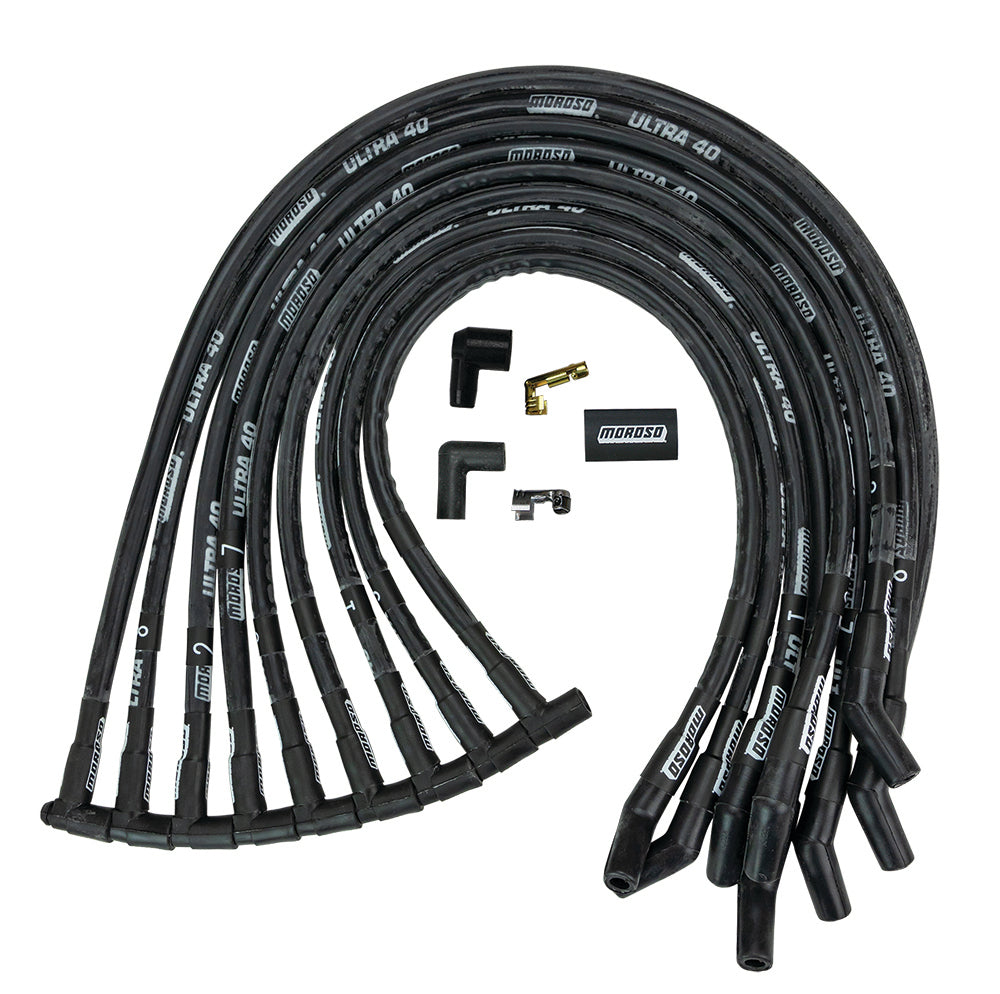 Ultra 40 Plug Wire Set - Black  -  73822