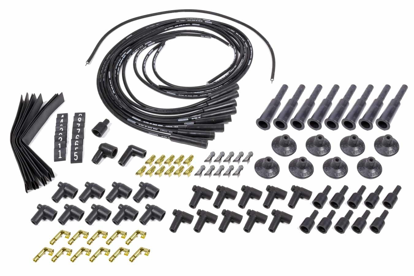 Ultra 40 Plug Wire Set Hemi Style Black  -  73841