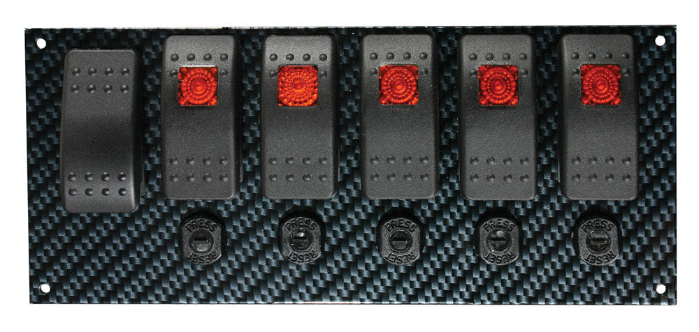 Fiber Design Switch Panel - Black/Black  -  74193