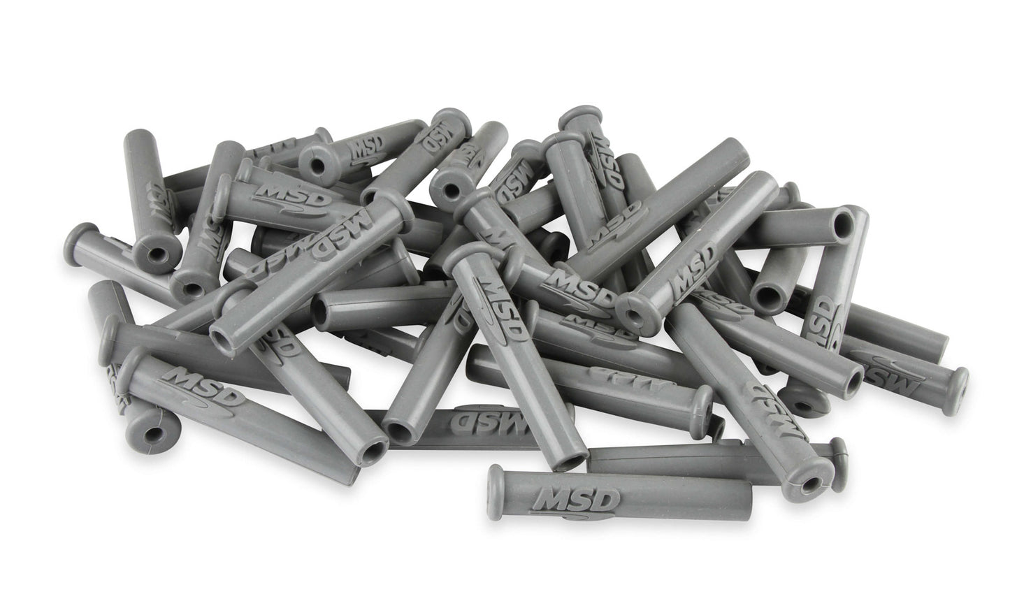 Spark Plug Boot Straight Gray Silicone 50pk  -  34564