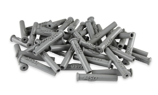 Spark Plug Boot Straight Gray Silicone 50pk  -  34564