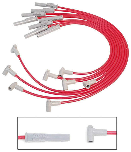 8.5MM Spark Plug Wire Set - Red  -  35379