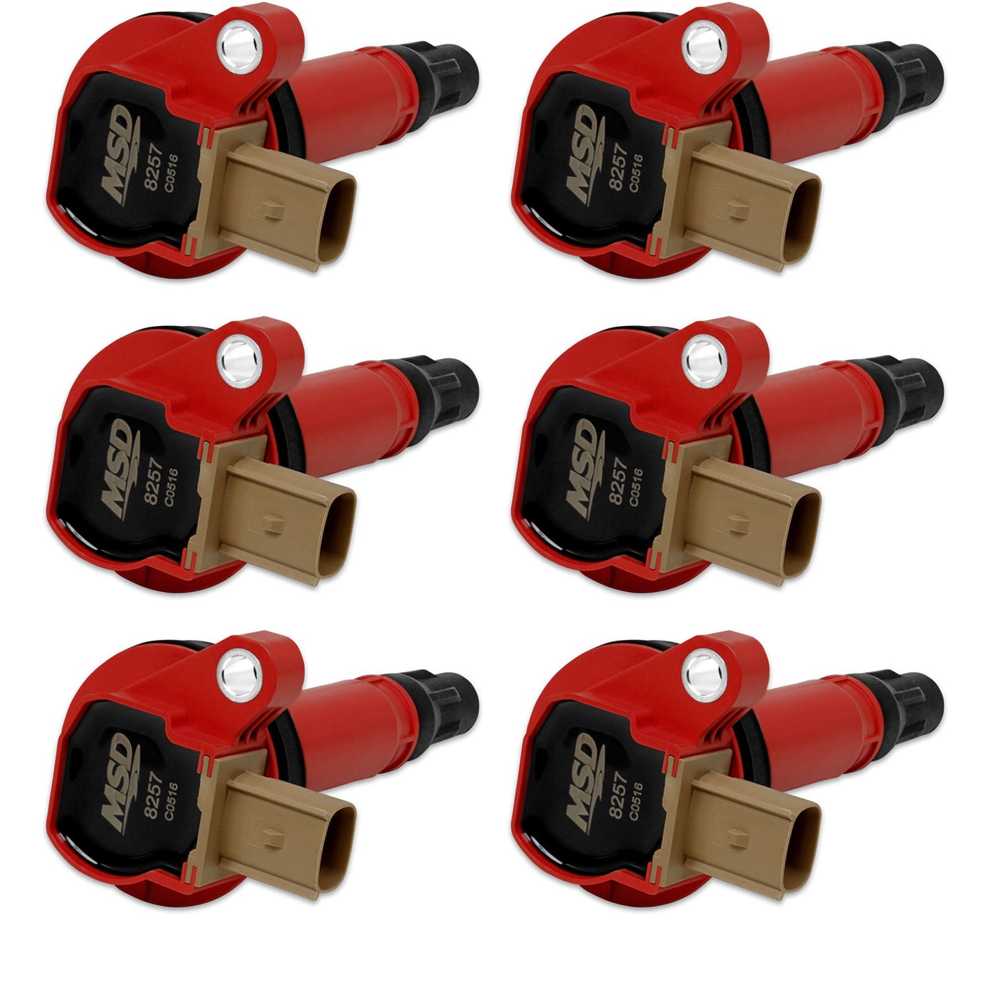 Coils 6pk Ford Eco-Boost 3.5L V6 11-16  Red  -  82576