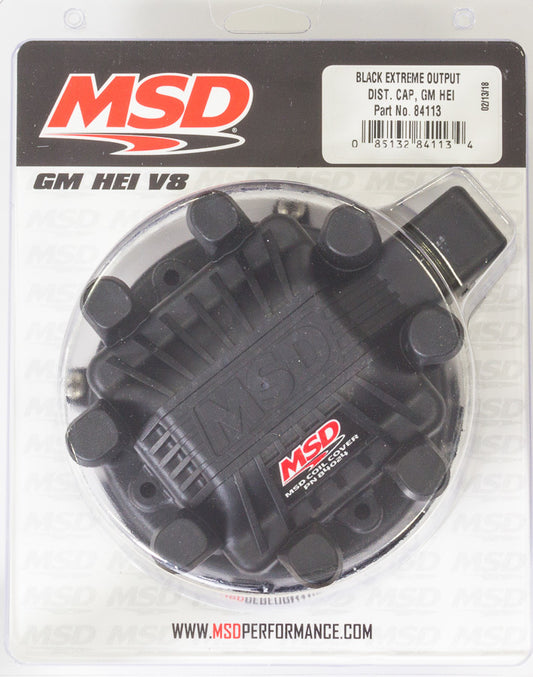 GM HEI Distributor Cap Black  -  84113