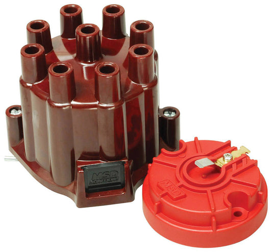 Dist. Cap & Rotor Kit - MSD/GM Points Style Cap  -  8442