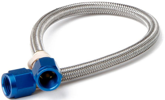 6an Hose w/Blue Fittings 18in Length  -  15405NOS