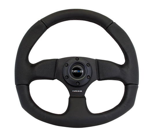 Steering Wheel 350mm 3in Dish Black Leather  -  RST-009R