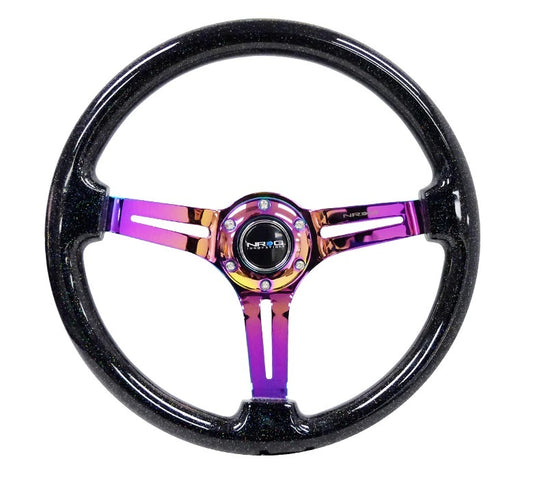 Steering Wheel 350mm 3in Dish Galaxy -Neochrome  -  RST-018BSB-MC