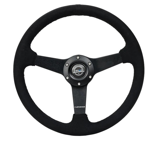 Steering Wheel 350mm 1.5 in Dish Black Alcantara  -  RST-037MB-SA