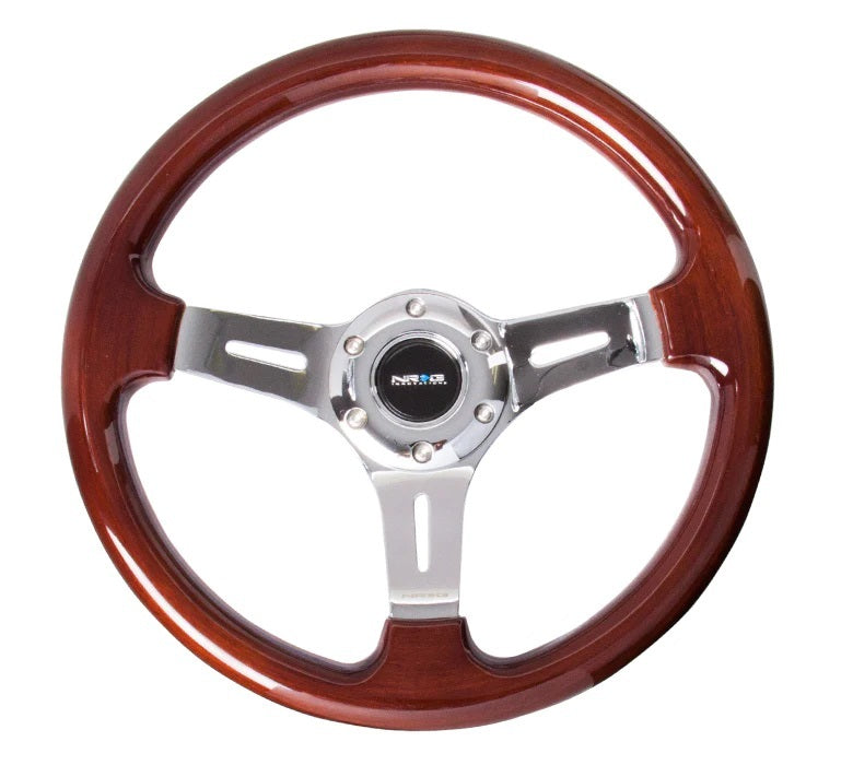 Steering Wheel 330mm 1in Dish Classic Wood Grain  -  ST-015-1CH