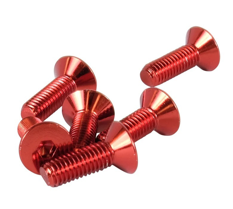 Screw Kit Steering Wheel Red Conical  -  SWS-100RD