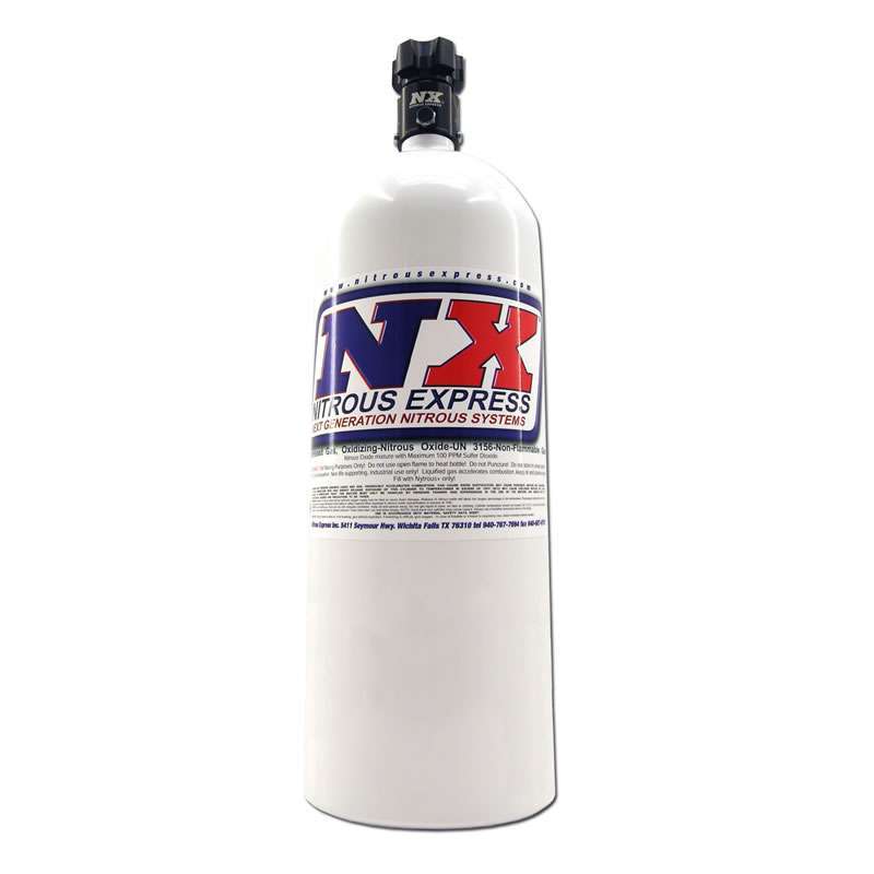 15lb. Nitrous Bottle - Std. PF Valve  -  11150