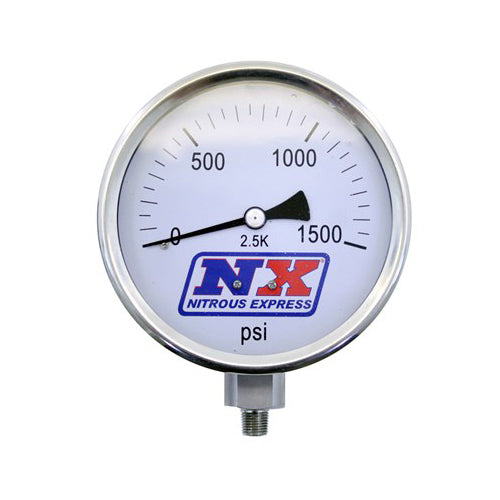 Nitrous Pressure Gauge 4in Dia High Accuracy  -  15540