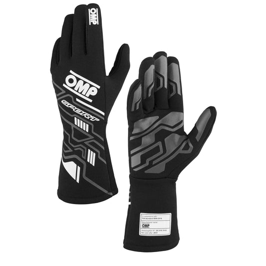 SPORT GLOVES FIA 8856-20 18 BLACK / WHITE SZ. XL  -  IB0-0777-A01-076-XL