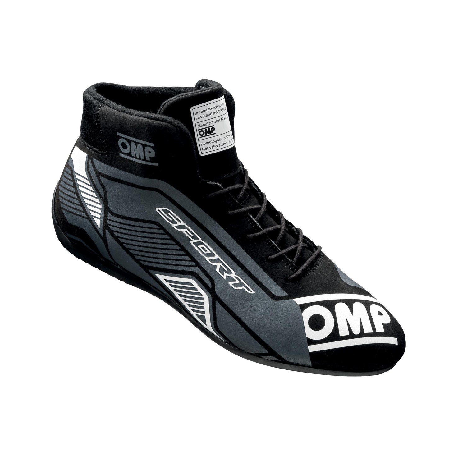 OMP SPORT SHOES FIA 8856 -2018 BLACK / WHITE SZ.  -  IC0-0829-A01-076-40