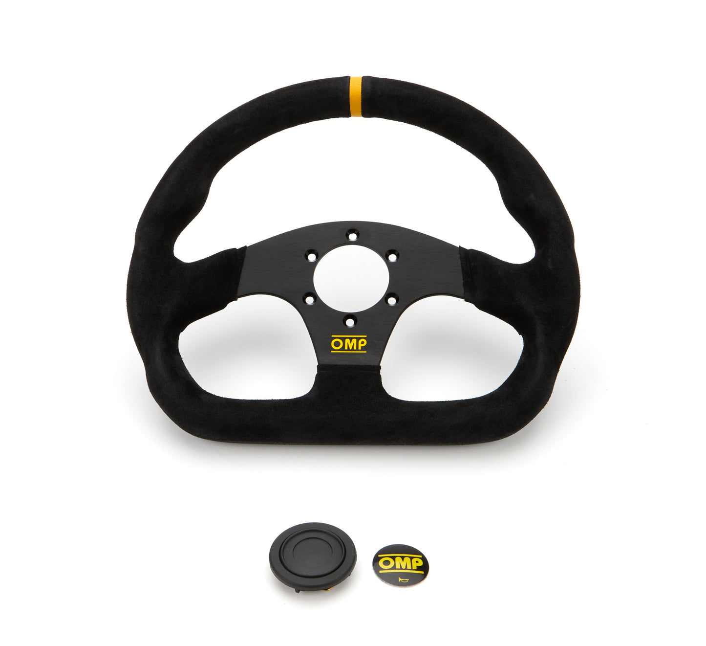 Super Quadro Steering Wheel Black Spokes Suede  -  OD0-1990-071