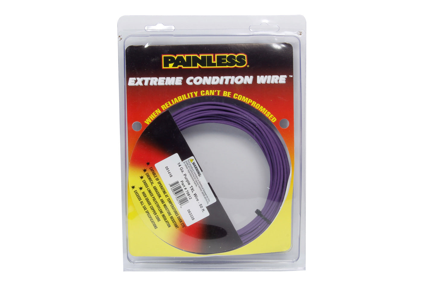 14 Gauge Purple TXL Wire 50 Ft.  -  70812