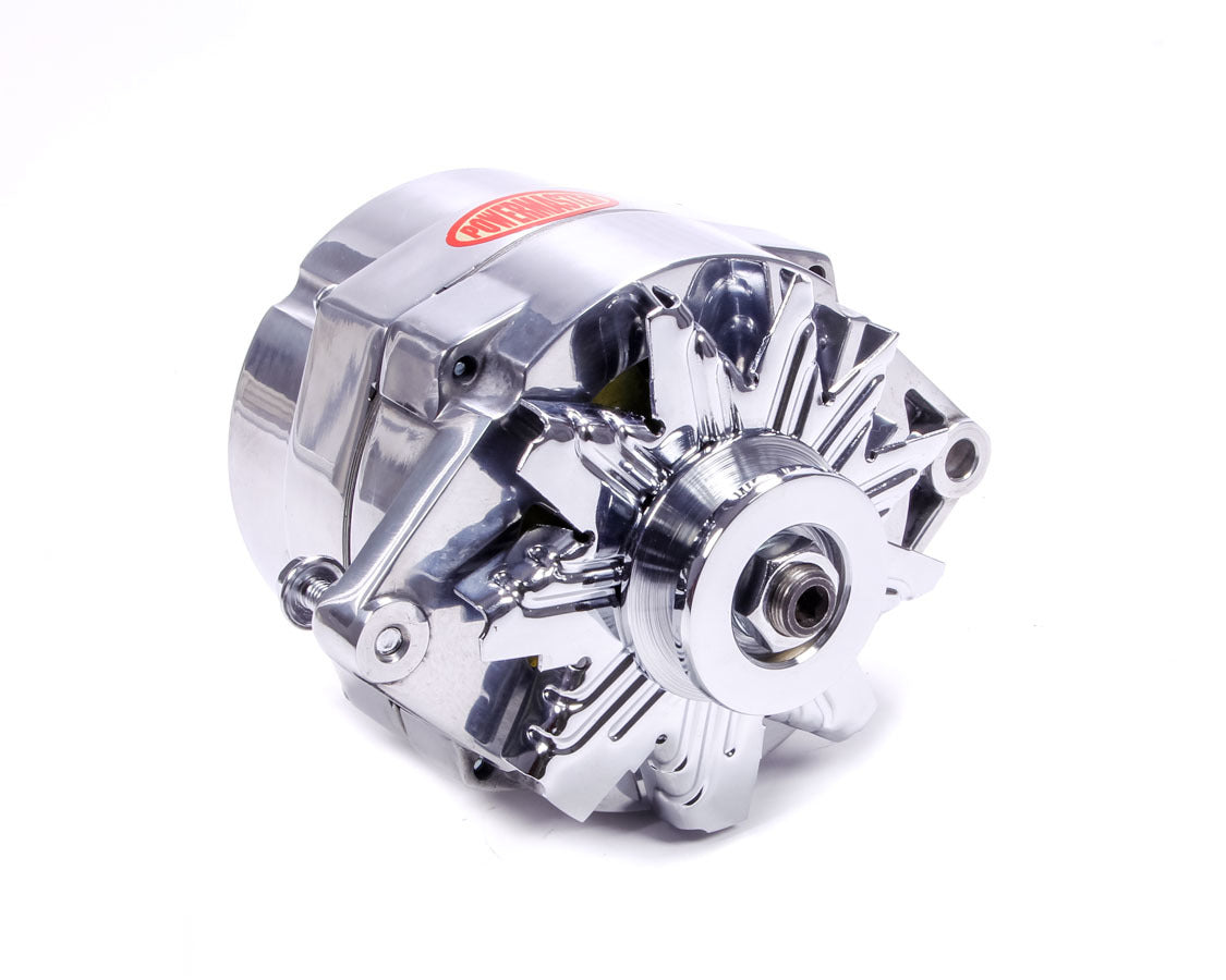 Polished 100 amp Delco Alternator  -  27294