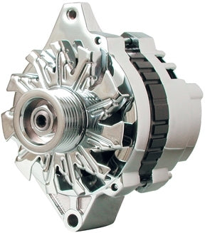 Chrome 140 Amp Small Delco Alternator  -  37803